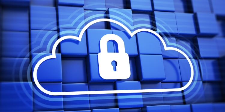Cloud with padlock