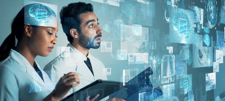 Medical AI technology concept..