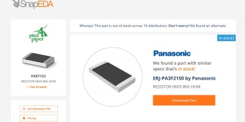 SnapEDA helps manufacturers find alternate chips in the semiconductor shortage